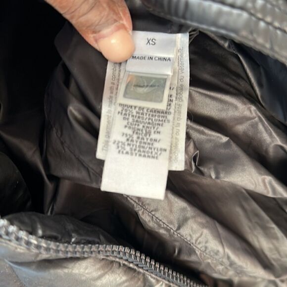 DVF Black Long Feather Blend Puffer Coat XS - Picture 9 of 10